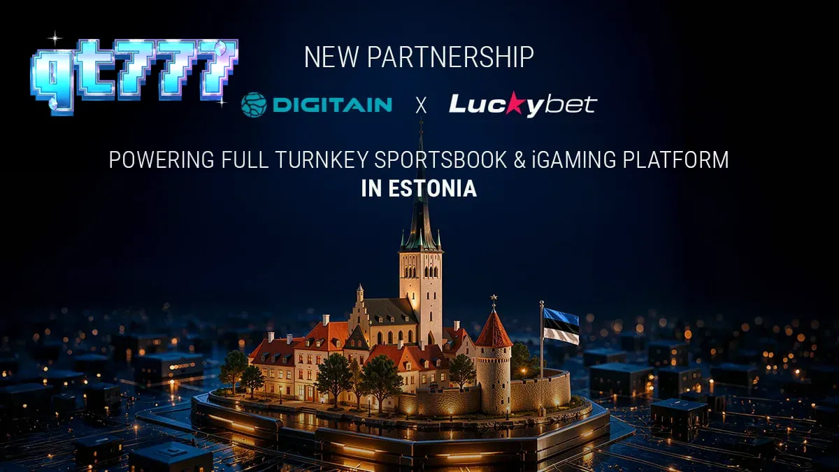 Pemandangan digital dari platform iGaming modern dengan elemen kasino dan sportsbook.